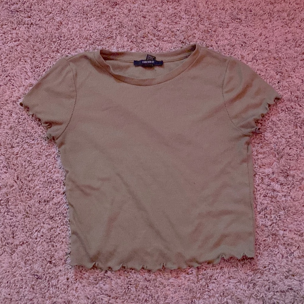 Green Forever 21 crop top